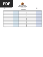 Attendance Sheet Name of Student Signature Course/ Year/ Section Name of Guardian Signature