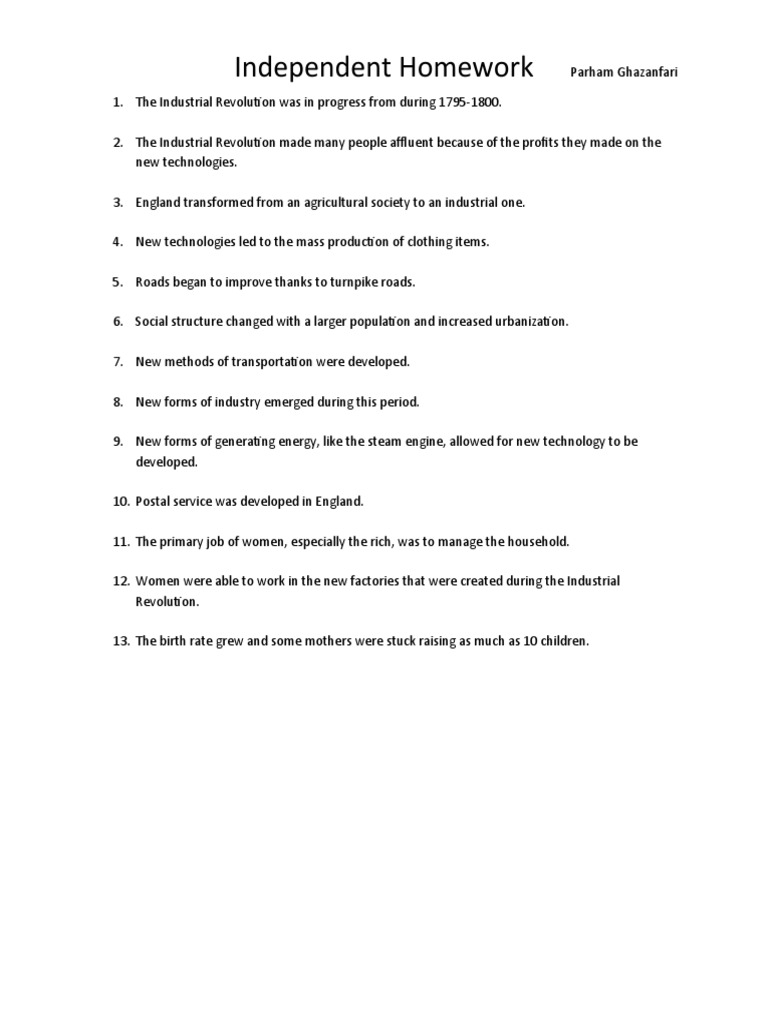 Independent HW | PDF