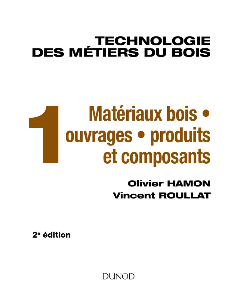 Technologie Des Métiers Du Bois - Tome 1, PDF, Forêt