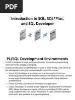 Introduction To SQL, SQL Plus, and SQL Developer