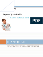 Paediatric Nursing: Prepared By:abdulahi A