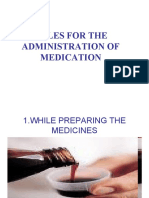 Equip & Rules of Oral Drug Admin