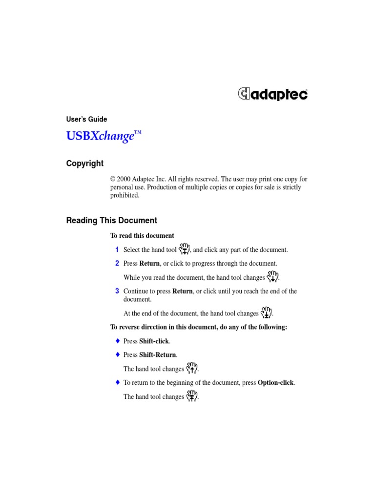 Adaptec Usb | PDF | Usb | Device Driver