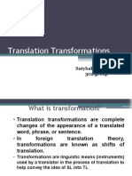 Translation Transformations: Satybaldiyeva M.D 302 Group