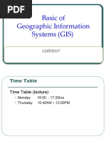 Basic of Geographic Information Systems (GIS)