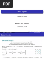 Linear Algebra: Danish Ali Sunny