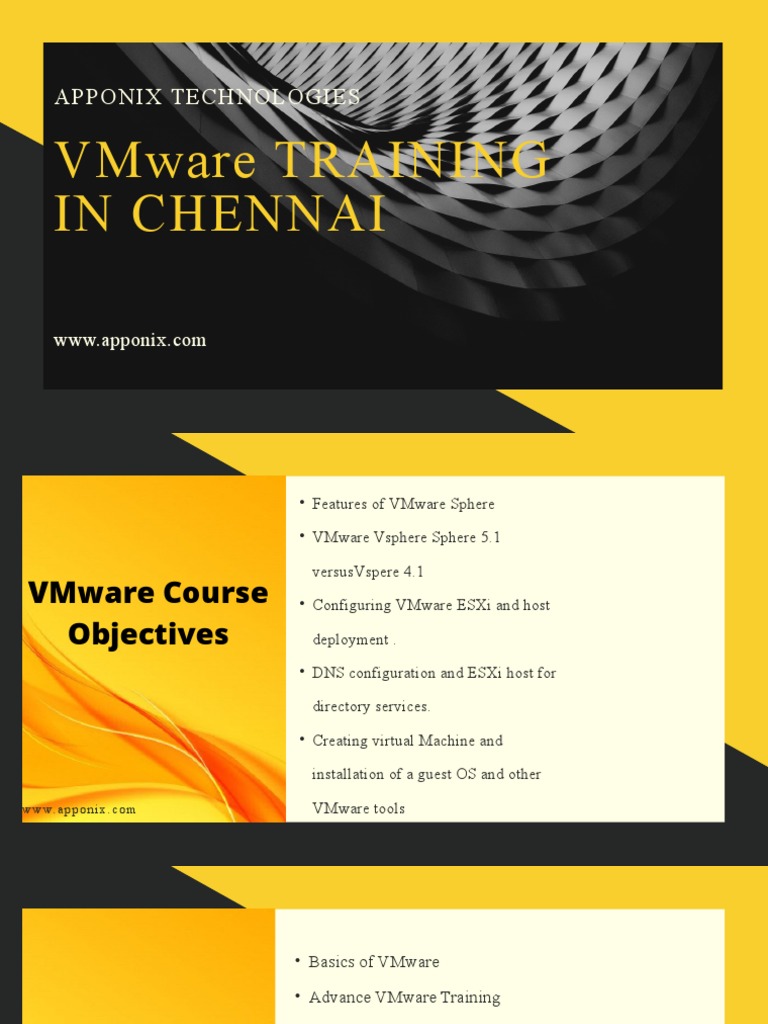 VMware Training Course in Chennai | PDF | Computers | Technology ...