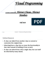 CSC439: Visual Programming: Inheritance, Abstract Classes, Abstract Members