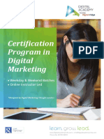 Digital Academy Certification Program in Digital Marketing