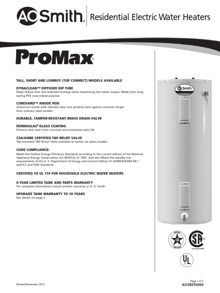 Aos Re 50300 | PDF | Water Heating | Vacuum Tube