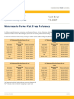 PH HCS TB-0009 Waterman To Parker Coil Cross Reference