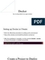 Docker: How To Setup Docker & Run Apps in Docker