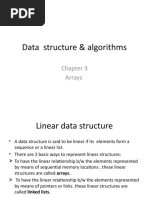 Data Structure & Algorithms: Arrays