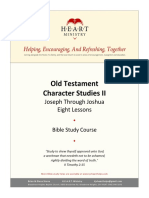 Old Testament Character Studies II: Joseph Through Joshua Eight Lessons