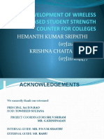 Development of Wireless Based Student Strength Counter For