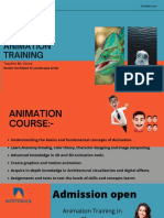 Animation Training: Teacher Mr. Vinod