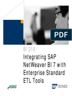 Integrating Sap Netweaver Bi 7 With Enterprise Standard Etl Tools