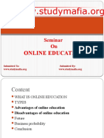 Online Education: Seminar On