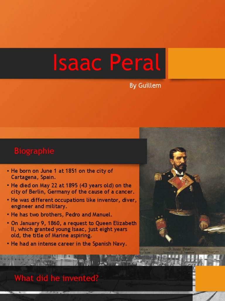 Isaac Peral: by Guillem | PDF