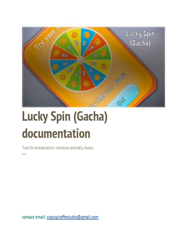 Lucky Spin Gacha Integration Guide | PDF | Computing | Teaching Mathematics