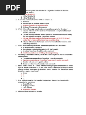 MCQs Blood Bank Scribd 3