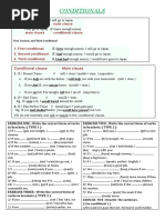 Conditionals: Conditional Clause Main Clause