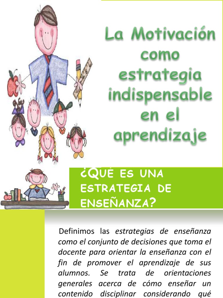 Estrategias para Motivar el Aprendizaje | PDF | Motivación | Motivacional