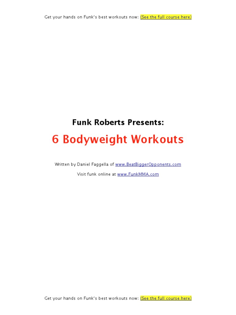 6 Funk Roberts Workouts PDF PDF Hobbies Sports