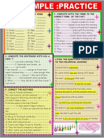 Past Simple 2 Page Practice Regular and Irregular Grammar Drills - 87848