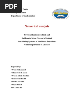 Numerical Analysis: University of Zakho Faculty of Science Department of Mathematics