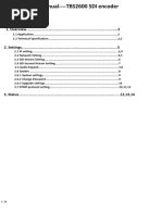 User Guide TBS2600 SDI