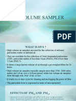 Pollution Volume Sampler