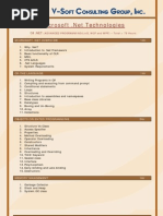 V-Soft Consulting Group, Inc.: (Advanced Programming Linq, WCF and WPF) - Total 78 Hours