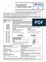 Transparent Level Gauge Series 2000: Product Data Sheet No. 7