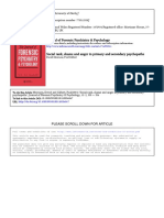 Social Rank, Shame and Anger in Primary and Secondary Psychopaths