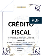 Crédito Fiscal - Semana 10