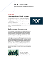 History of The Black Report