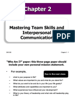Ch02 Mastering Team Skills and Interpersonal Communication