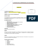 Examen de gestión empresarial turística