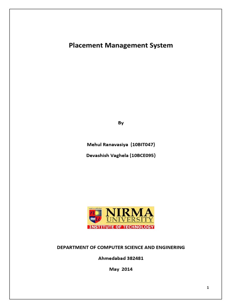 Placement Management System | PDF | Software Testing | Use Case