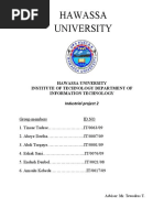 Hawassa University: Hawassa University Institute of Technology Department of Information Technology