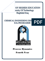 Process Dynamics - Fourth Class (2020-2021)