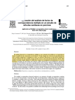 Aplicación Del Análisis de Factor de Correspondencia Mulriple en Un Estudio de Valvulas Cardiacas en Porcinos