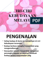 Ciri-Ciri Kebudyaan Melayu