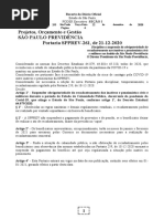 22.12.2020 Portaria SPPREV-261-2020 Disciplina a Suspensão Da Obrigatoriedade Recadastramento Dos Inativos e Pensionistas