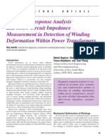 Frequency Response Analysis and Short-Circuit Impedance Measurement in Detection of Winding Deformation Within Power Transformers