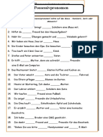 Possessivpronomen Im Nominativ Im Akkusativ Im Dativ