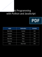 Web Programming With Python and Javascript