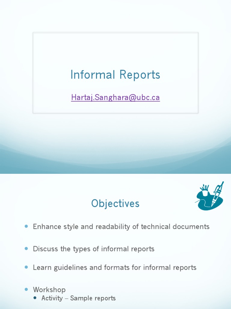 Guidelines for Informal Reports | PDF | Technical Communication | Paragraph