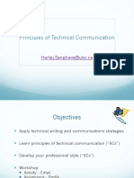 Principles of Technical Communication - Week 2 - September 11 2018